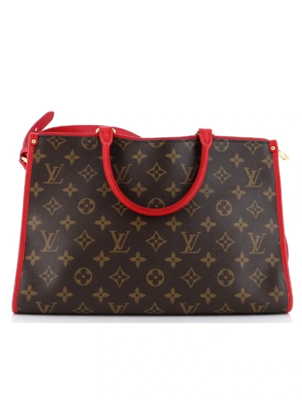 Louis Vuitton Monogram Shoulder Bag with Red Trim
